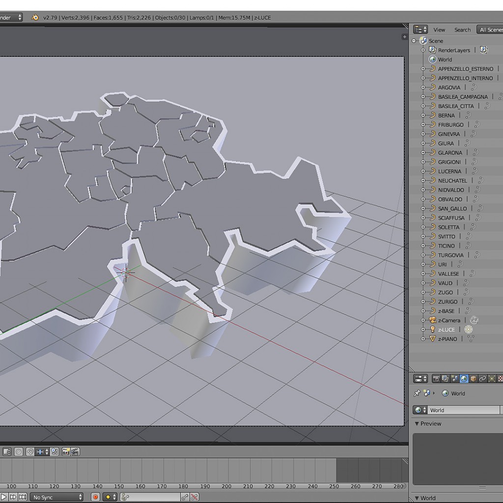 Switzerland in 3d (cantons) preview image 1
